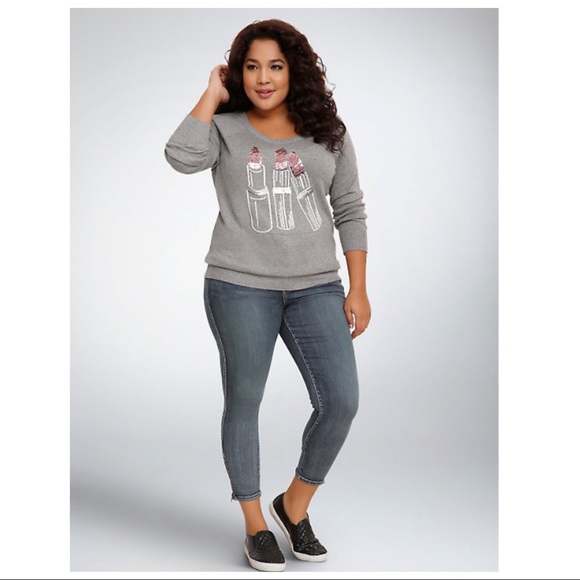 torrid lipstick sweater